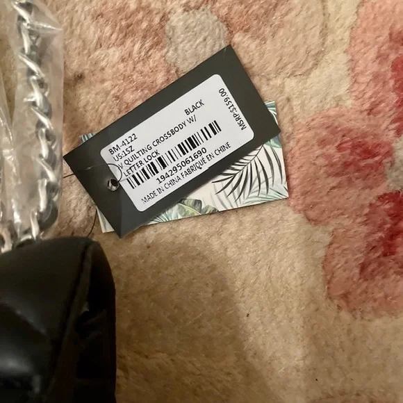 Badgley Mishka black vegan leather crossbody bag. NWT - Picture 9 of 9